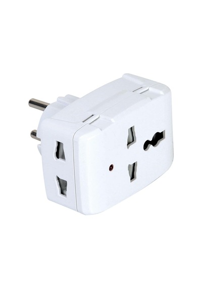 Yurt Dışı Prizini Türk Prizine Çeviren Evrensel Seyahat Adaptörü, İngiliz Tipi Çevirici Priz, 13a 250w, Işıklı Gösterge, Ce Belgeli Çok Renkli