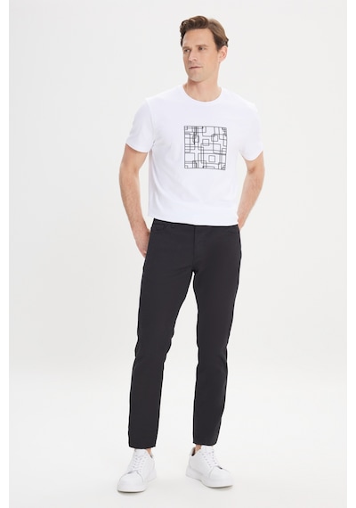 AC&Co / Altınyıldız Classics Erkek Sıyah Slim Fit Dar Kesim 5 Cep Armürlü Esnek Pantolon Siyah AC&Co / Altınyıldız Classics Erkek Sıyah Slim Fit Dar Kesim 5 Cep Armürlü Esnek Pantolon Siyah