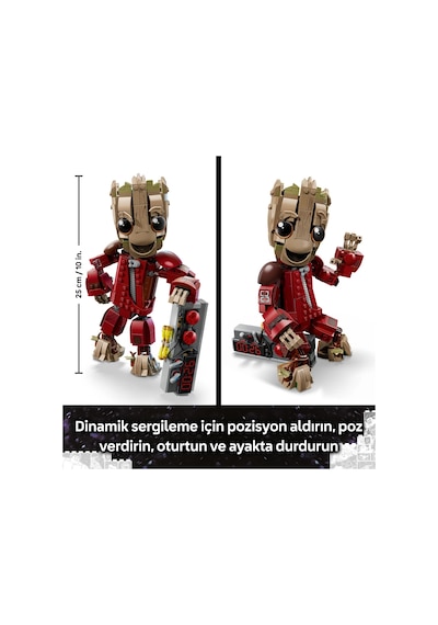 LEGO® ǀ  Marvel Yağmacı Tulumlu Groot 76341 - 10 Yaş ve Üzeri Çocuklar için Minfigür İçeren Yaratıcı Oyuncak Yapım Seti (604 Parça)