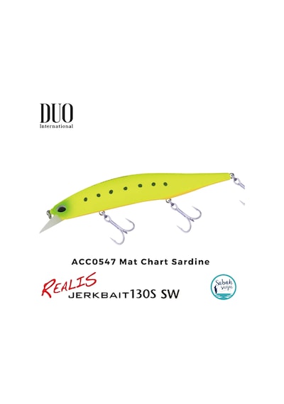 Duo Realis Jerkbait 130s Sw Acc0547 Mat Chart Sardine
