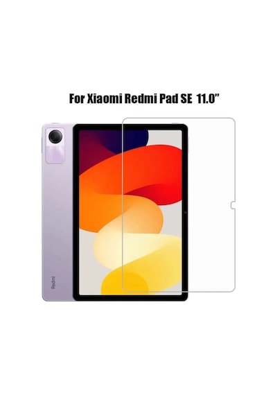 Xiaomi Redmi Pad Se Uyumlu Kalem Bölmeli Standlı Kılıf + Ekran Koruyucu + Kalem 3'lü Set Kılıf