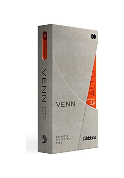 D'addario Venn G2 Sentetik Alto Saksafon Kamışları - Polimer Elyafların Gelişmiş Sentetik Kamış Yapısına Sahip Alto Saks Kamışları, Reçine, Doğal Kamış - Mukavemet 2.0