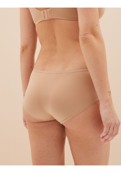 Marks & Spencer 5'li Dikişsiz Short Külot Seti T61004102 Bej