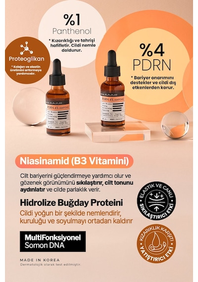 Derma Factory PDRN Somon DNA ve Sıkılaştırıcı Serum Derma Factory PDRN %4 Ampoule 30 ml