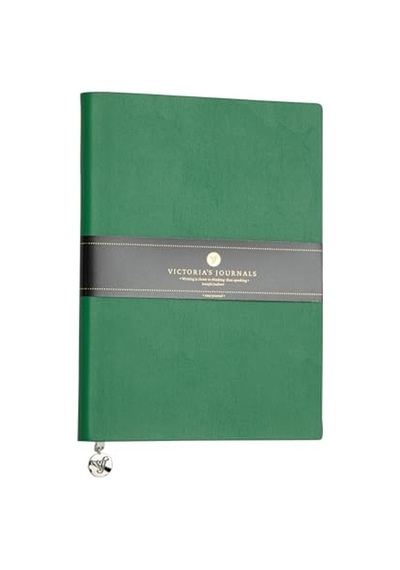 Defter Rec 13x21 Çizgili Yeşil Desenli Genel