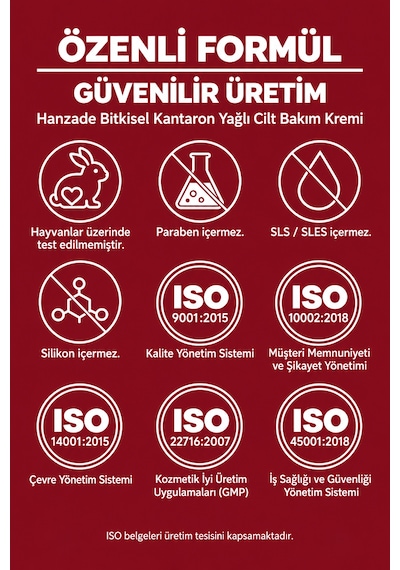 Hanzade Bitkisel Kantaron Yağlı Krem 50 Ml Nemlendirici Yüz, El Ve Vücut Bakım Kremi, E Vitaminli