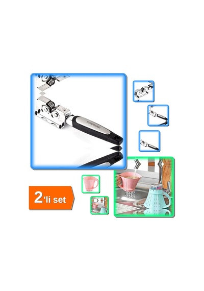 Bıçak Bileyici Bileme Keskinleştirme + Sürahi Şeklinde Süzgeç Pirinç Yıkama Aparatı - 2li Set P1e3x9