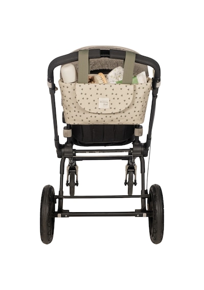 Walking Mum Poppy Bebek Arabası Kalpli Organizer Çanta Moss Yeşil