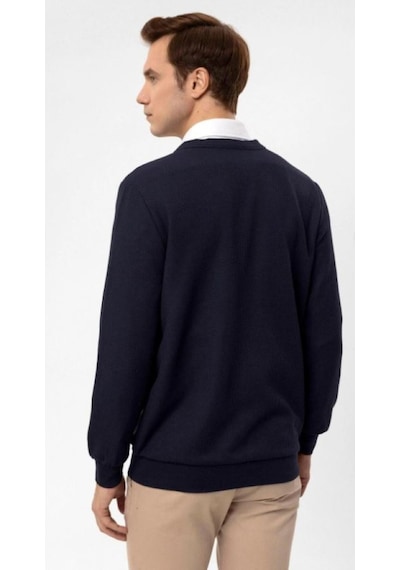 Süvari Exculusive Smart Casual Düğmeli Hırka Lacivert