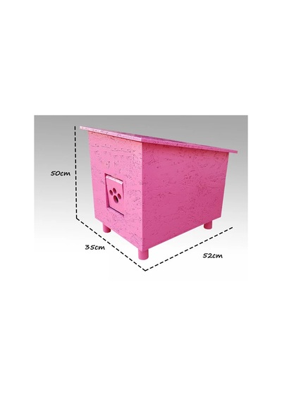 Kedi Kulübesi Standart Pink Pearl Plus Kedi Evi 35 x 50 x 52 CM