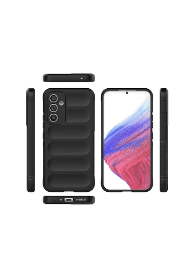 Zore Galaxy A54 Kılıf Esnek Tpu Oyuklu Arka Yüzey Tasarımlı Ogaa Etnik Silikon Kapak - Kırmızı