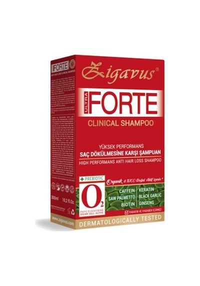 Zigavus Forte Ultra Clinical Yağlı Saçlar İçin Şampuan 300 ML