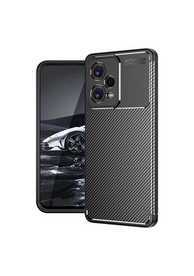 Xiaomi Uyumlu Redmi Note 12 5g Kılıf Zore Karbon Görünümlü Negro Silikon Kapak