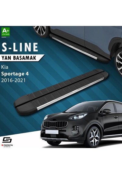 S-dizayn Kia Sportage 4 S-line Krom Yan Basamak 173 Cm 2016-2021