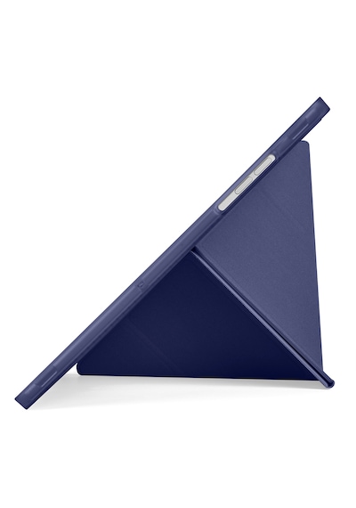 Samsung Galaxy Uyumlu Tab A11 Plus Kılıf Tri Folding Kalem Bölmeli Katlanabilir Standlı Pu Deri Yumuşak Kapak