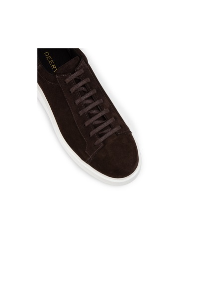 Deery Hakiki Süet Kahverengi Erkek Sneaker Ayakkabı - 01954Mkhve01 Kahverengi