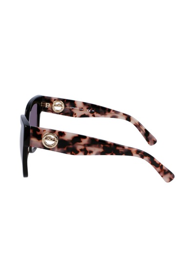 Longchamp Lo717s 242 55 Kadın Cat Eye Siyah Kemik Güneş Gözlüğü Siyah