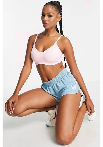 Nike Training Dri Fit Alate Minimalist Light Support Padded Bra Light Pink Kadın Lazer Kesim Bra Açık Pembe Açık Pembe