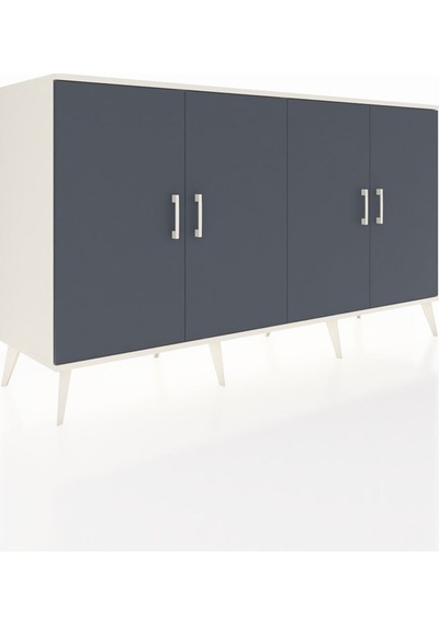 Hyperion Konsol 6 Raflı 4 Kapaklı 176x44x99 Aytaşı-antrasit/aytaşı Aytası/antrasıt - Aytası Hyperion Konsol 6 Raflı 4 Kapaklı 176x44x99 Aytaşı-antrasit/aytaşı Aytası/antrasıt - Aytası