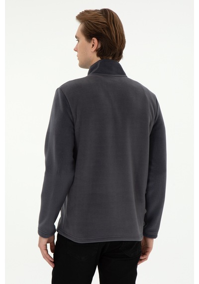 U.S. Polo Assn. Erkek Antrasit  Polar Örme Hırka 50290594-VR006