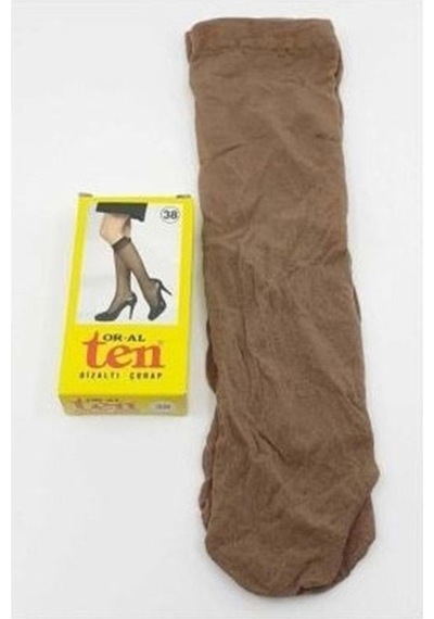 Or-al Ten 12 Li Paket 40 Denye Mus Dizaltı Çorap-86-vizon 001