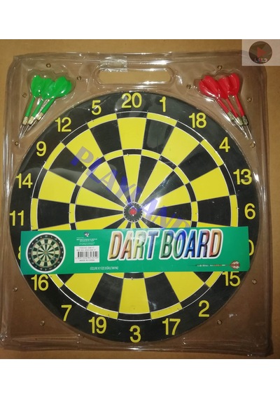 Büyük Boy Dart Seti Çift Taraflı Dart Hedef Tatası 6 Oklu