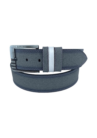 Süzer Deri Spor Suni Deri Çift Dikişli Model Erkek Kemer - Gri 4.5 CM Gri