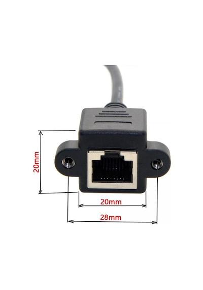 Panel Tipi Rj 45 Dişi Erkek Kablo Panel Tipi Cat5/cat6 Kablo 2m 1 ADET