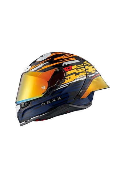 Nexx X.r3r Gitch Kapalı Motosiklet Kaskı Turuncu