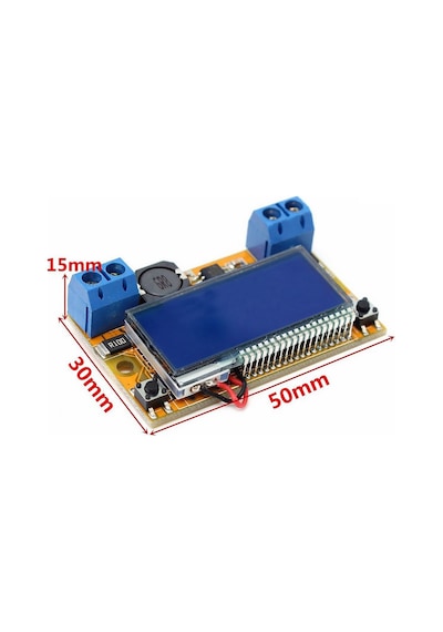 Alkatronik-3A Ayarlanabilir Voltaj Düşürücü Modül Ekranlı Ayarlı Güç Kaynağı