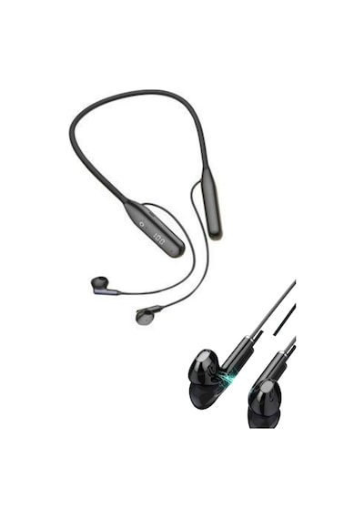 100 Saat Kablolu Boyun Askılı Dijital Göstergeli Bluetooth Kulaklığı Renkli