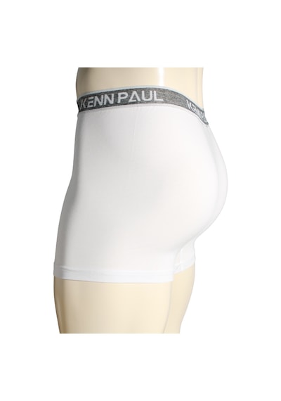 Kenn Paul Erkek Beyaz Düz Pamuklu Lüks Boxer -fitted Yumuşak Dayanıklı Çok Renkli