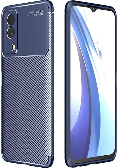 Vivo Y53S 4G Kılıf Negro Karbon Kamera Korumalı Silikonnano Glass