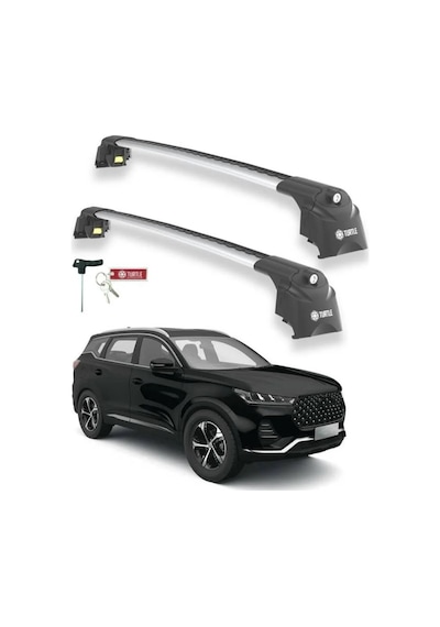 Turtle Chery Tiggo 7 Pro 2020-2024 Ara Atkı Air2 Gri