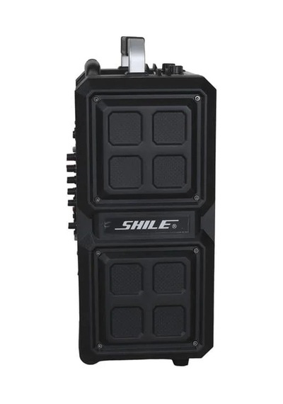 Shile Sl-2017 50 Watt Taşınabilir Seyyar Aktif Amfi Hoparlör Kablosuz El + Yaka Mikrofonlu Usb+sd+bt Kumandalı - 185771
