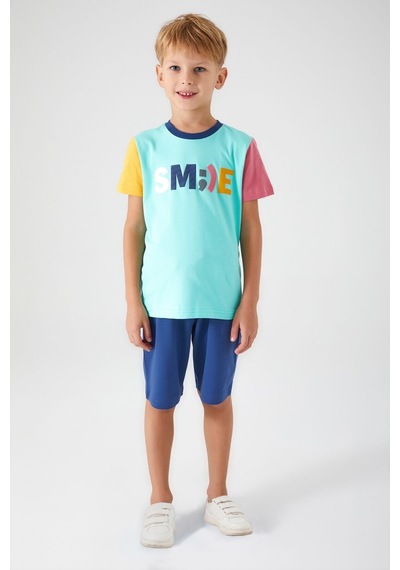 Rolypoly Cool Mavi Erkek Çocuk Bermuda Takım 5274-33170 Mavi