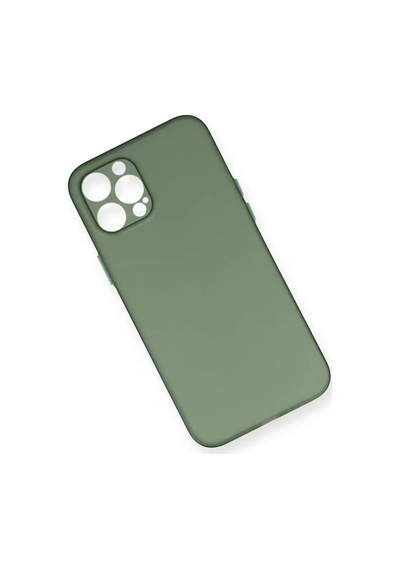 Newface Apple iPhone Uyumlu 12 Pro Max Kılıf Pp Ultra İnce Kapak - Yeşil