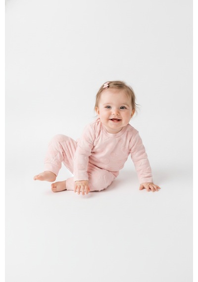 Tiffany Baby & Kids Puffy Cloudy Tasarımlı 2li Takım Toz Pembe