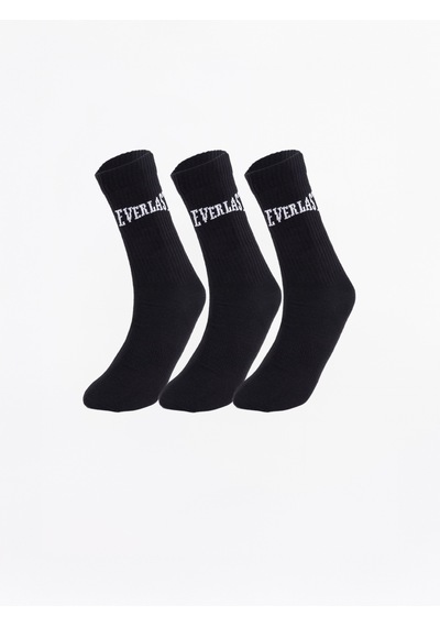 Everlast Classics 3'lü Siyah Çorap Siyah