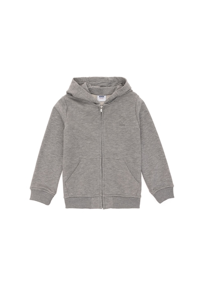 U.S. Polo Assn. Erkek Çocuk Gri Melanj Basic Sweatshirt 50289144-VR086