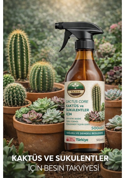 Tarm Cactüs Care Kaktüs Ve Sukulentler İçin Organomineral Besin Çözeltisi 2 L - 1 L - 1 L - 500 ML