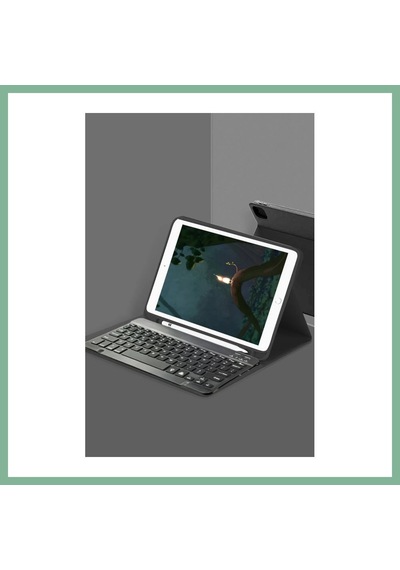 Bşkvirgo İpad 5 Air 9.7 Kılıf Kc01 Smart Klavyeli Tablet Kılıfı - Siyah Bsk2026