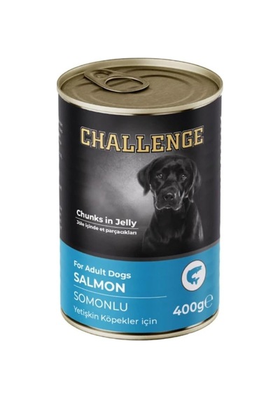 Challenge Somonlu Yetişkin Köpek Konservesi 400 Gr 24 Adet