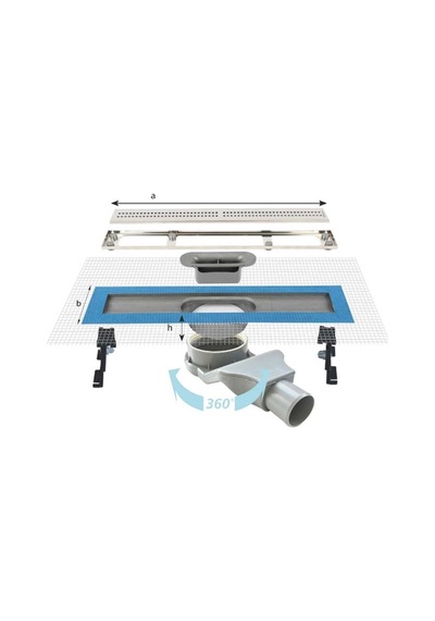 Sukar Duş Kanalı Line 2 Plaın Izgara 40 Cm 1154-1034023-01
