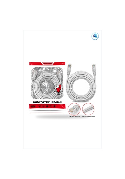 Cat5e Network Kablosu 10 M Ethernet Data Cable Rj45 Utp 24awg Ofi