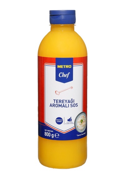 Metro Chef Tereyağ Aromalı Sos 800 G - Pratik Ve Lezzetli Yemek Çözümü 8'li Avantaj Paketi - 8 Tarı