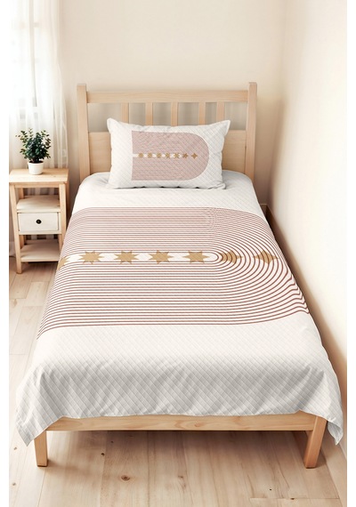 Geometrik Kiremit Genç Odası Tek Kişilik Pike Takımı - Bej Çizgili 160x220 Cm Kapitone Yatak Örtüsü Narin Ayışığı Mırıltısı Geometrik Kiremit Genç Odası Tek Kişilik Pike Takımı - Bej Çizgili 160x220 Cm Kapitone Yatak Örtüsü Narin Ayışığı Mırıltısı