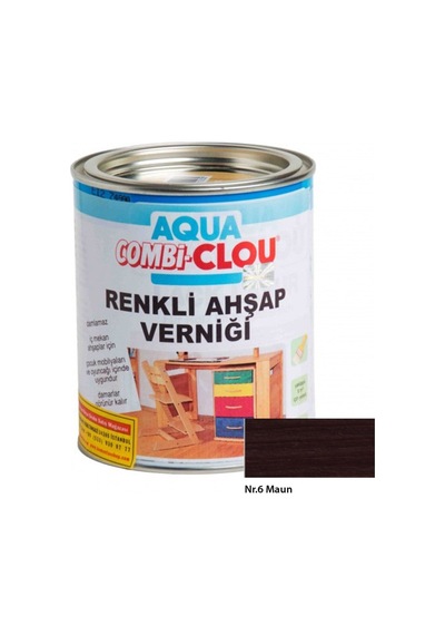 Su Bazlı Vernikler 750mll17 Nr:06 Maun Su Bazlı Renkli A.verniği 750ml-4684