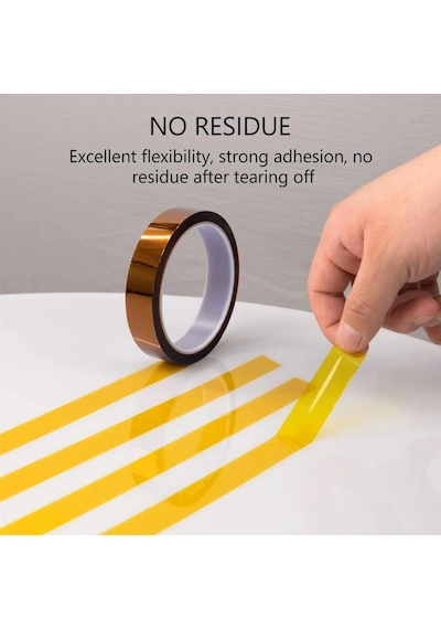 Kapton Bant 5mmx30m Yüksek Isıya Dayanıklı Yanmaz Bant