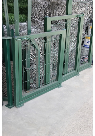 Yeşil Tel Çit Kapı - Panel Çit Tel Kapısı - Kanatlı Kapı - 100 Cm Yükseklik X 100 Cm Eni -